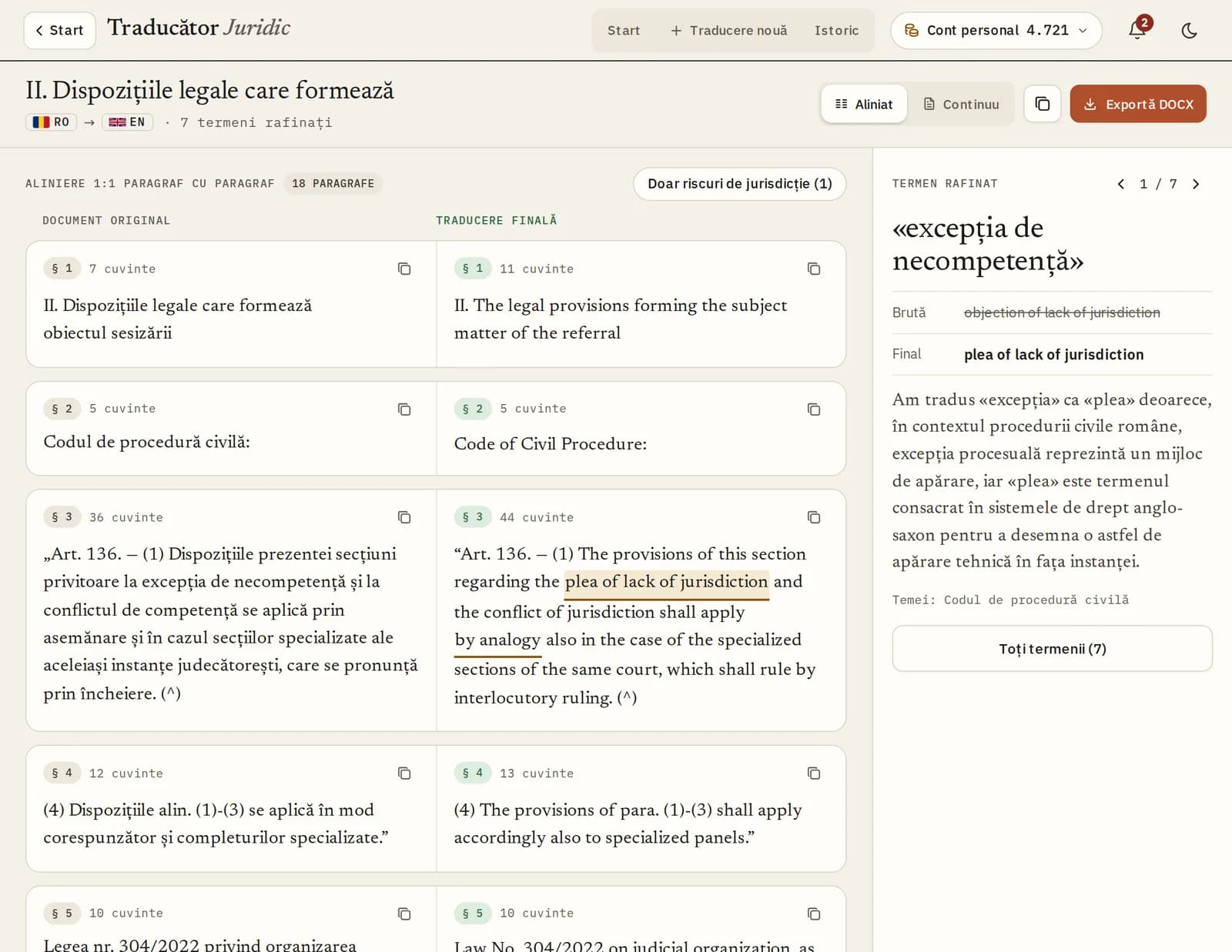Legal Translator: Article 136 of the Civil Procedure Code aligned with English and the term explained