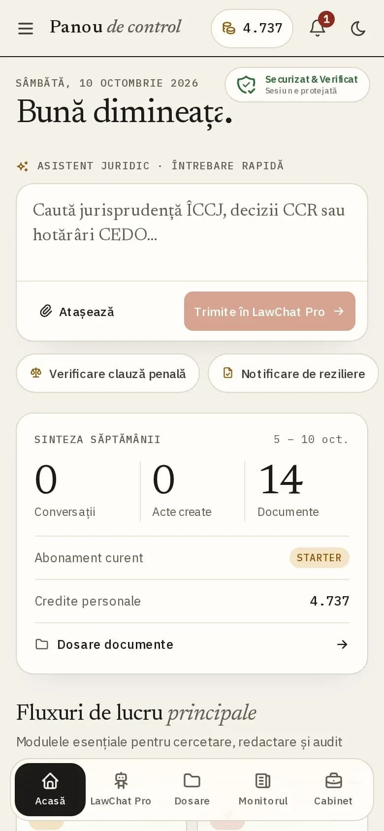 Panoul de control pe telefon, cu întrebarea rapidă pentru asistent