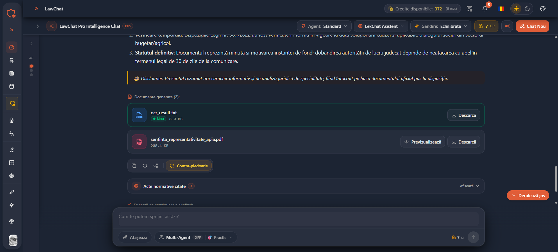 Atașarea automată a PDF-ului online în sesiunea de chat și în viewerul docx/pdf